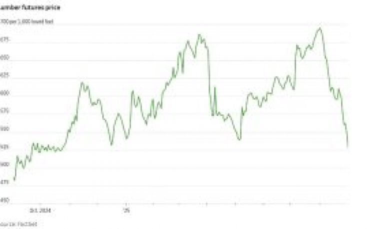 US lumber prices hit 2025 low