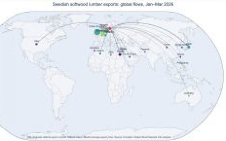 Swedish softwood lumber exports lose momentum as overseas markets weaken